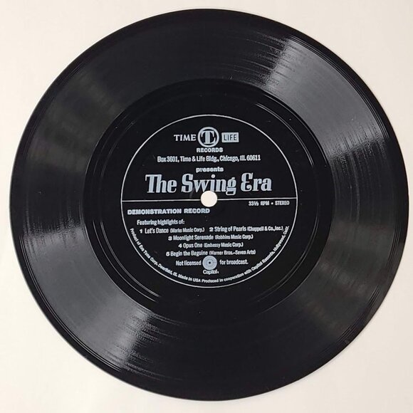 Eva Tone Flexi-Disc Time Life Promo The Swing Era 7" Demo 33 RPM - Picture 2 of 4